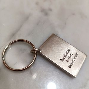 Father's Day Keychain, "Husband, Father, Superhero" , Christmas gift